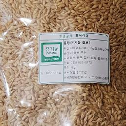 [곡물생활] 유기농 겉보리 1kg (2022년산)
