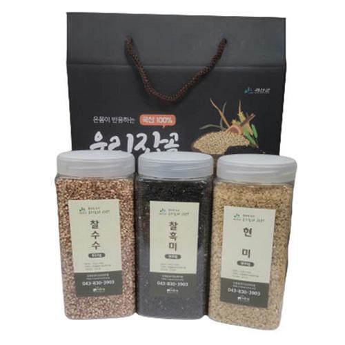 [둔율올갱이마을] 잡곡3종세트 (현미900g+찰수수850g+찰흑미900g)