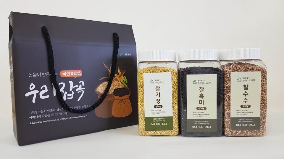 [둔율올갱이마을] 잡곡3종세트 (찰기장380g+찰수수380g+찰흑미400g)