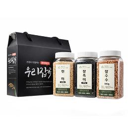  [2026명절쿠폰상품][둔율올갱이마을] 잡곡3종세트 (현미400g+찰수수380g+찰흑미400g)