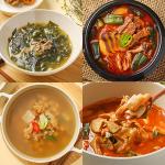 [재미네부엌] 국&찌개 골라담기 (미역국/육개장/올갱이/황태/뚝불/곱창전골)
