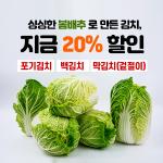 [한가원[20%SALE]봄배추로 담근 김치 (포기김치,백김치,맛김치)