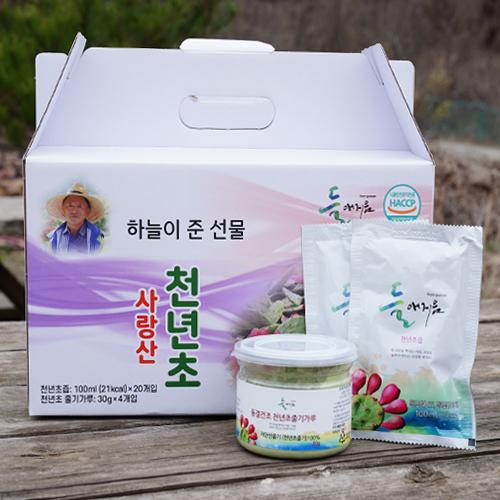 [사랑산천년초]천년초즙+천년초줄기분말