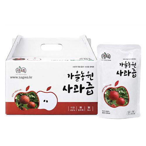 [가을농원]사과를통째로갈아만든100% 가을농원사과즙