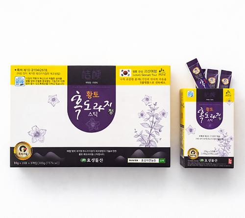 [효성자연농원]국내산100% 황토 흑도라지청 (스틱10g X 30포)